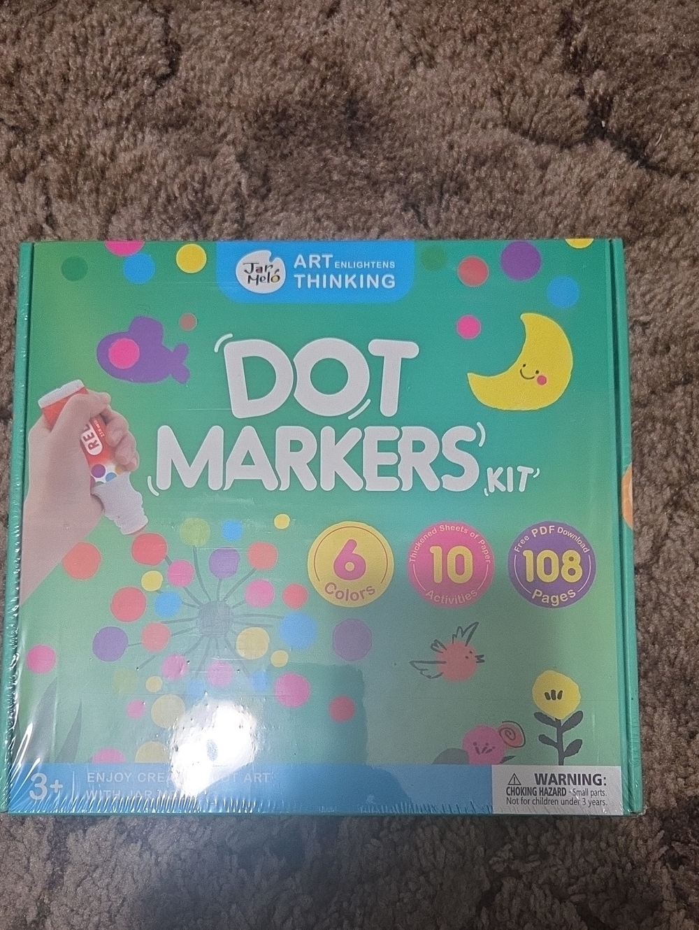 Dot Markers Kit - Green - Kids Art Set